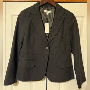 **NWT** New York & Company – Black Textured Tweed Jacket Blazer – Size 12